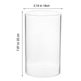 thumbnail image 2 of 4pcs Cubiertas de vela de vidrio transparentes simples de 4 unids Cubiertas de velas a prueba de viento del cilindro HOMEMAXS HaoMX13537443, 2 of 6