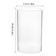 thumbnail image 2 of 4pcs Cubiertas de vela de vidrio transparentes simples de 4 unids Cubiertas de velas a prueba de viento del cilindro HOMEMAXS HaoMX13537443, 2 of 6
