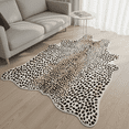 thumbnail image 6 of VALOMENE Cheetah Print Area Rug, 5.7' x 7' Faux Fur Leopard Skin Rug, Soft Shaggy Animal Print Carpet for Living Room, Bedroom, Office Decor, 6 of 6
