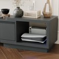 thumbnail image 5 of MONSLIPA Modern Entertainment Center with 3 Drawers, Deformable TV Stand with Open Storage for Living Room, Black, 5 of 7