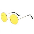 thumbnail image 2 of Gafas de sol coloridas con forma de océano, estilo retro europeo y americano, con montura redonda pequeña, gafas de sol decorativas para mujer, 2 of 5