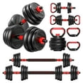 thumbnail image 4 of 4-in-1 Adjustable Weight Dumbbell Set, Home Gym Equipment with Dumbbell, Barbell, Kettlebell & Push-Up Modes for Full Body Workouts, Strength Training, 4 of 7