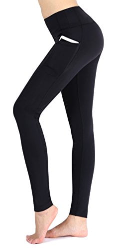 black athletic leggings with pockets