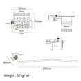 thumbnail image 2 of Baohd Electric Guitar Tremolo Bridge Double Locking Assembly System Chrome GA503, 2 of 9