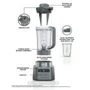 Ninja TWISTi 34-Oz Blender, Smoothie & Nutrient Extractor, 5 Auto-iQ Preset Programs, 18-Oz To-Go Cup, 1500PW, SS150 Gray
