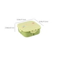 thumbnail image 3 of qILAKOG Lunch Box, Square Lunch Container With Tableware, 3 Leak Proof Compartments, Heat Resistant Food Grade Plastic Compartments Lunch Box, 3 of 6