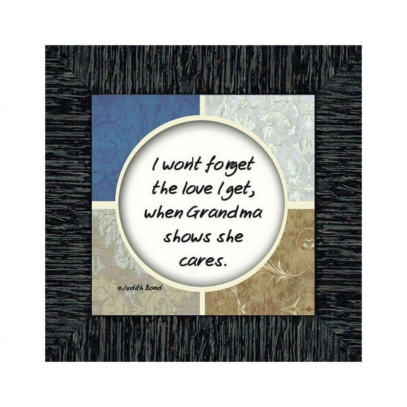 Thanking Grandma For Her Love, Framed Poem, 6x6 75504