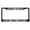 Black /White/Black, variant on Horse Lovers are Stable People Design Style Metal License Plate Frame Personalized/Car Accessories Car Tag Holder Cover (Chrome/Silver/Black)