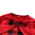 thumbnail image 4 of AMERTEER Robes à Carreaux Rouges à Manches Longues pour Bébé Fille avec Nœud Robe de Fête de Noël Rouge 2-3 Ans, 4 of 8