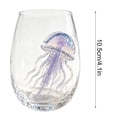 thumbnail image 7 of Artisanal Blue Ringed Octopus Glassware, 3D Ocean Octopus Drinking Glass _ B, 7 of 7