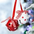 thumbnail image 2 of 12 Pieces Jingle Bells with Bowtie Cutout Christmas Tree Hanging Craft Bells for Festival Decorations,2", 2 of 7