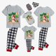 thumbnail image 2 of Pijamas familiares navideños a juego, conjuntos de pijamas grises de muñeco de nieve, Navidad en julio, 2 of 3