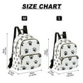 thumbnail image 2 of FORMRS Mini Backpack Purse for Women Travel Daypack Casual Shoulder Bag, Black Cartoon Cat Paw, 2 of 7
