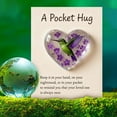 thumbnail image 6 of Beautynvta Hummingbird Themed Pocket Hug Token, Heart Shaped Acrylic Keepsake with Inspirational Card, Portable Pocket Gift for Friends Colleague Family, 6 of 6