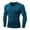 Dark Blue, variant on Lolmot Men's Compression Shirt Long Sleeve V-Neck Solid Color Quick-Drying Workkout Gym Shirts Baselayer Athletic Undershirt for Basketball Football