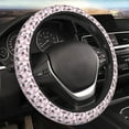 thumbnail image 4 of Cauagu Donut Print Car Steering Wheel Cover - Universal Car Accessory for Diverse Cars for Steering Wheel with a Diameter of 14.5"-15", 4 of 7