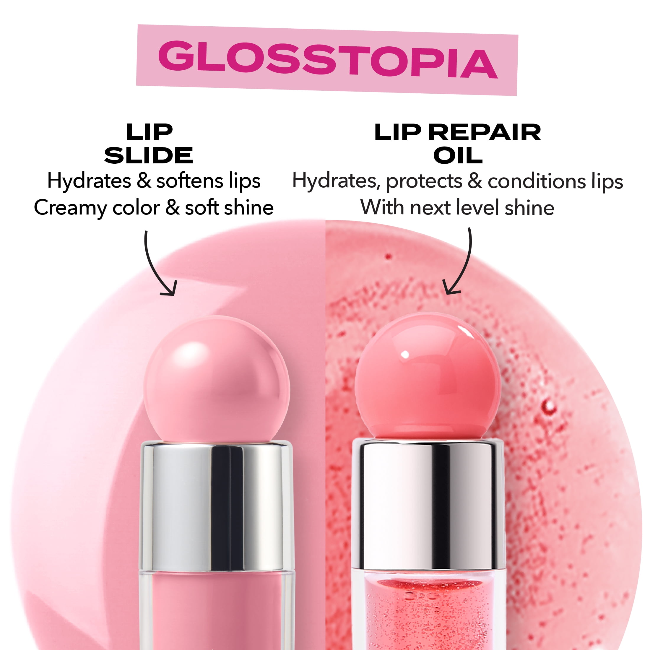 Hard Candy Glosstopia Lip Slide Creamy Lip Oil, Hydrating Gloss, Smooth Finish, 0.12 oz