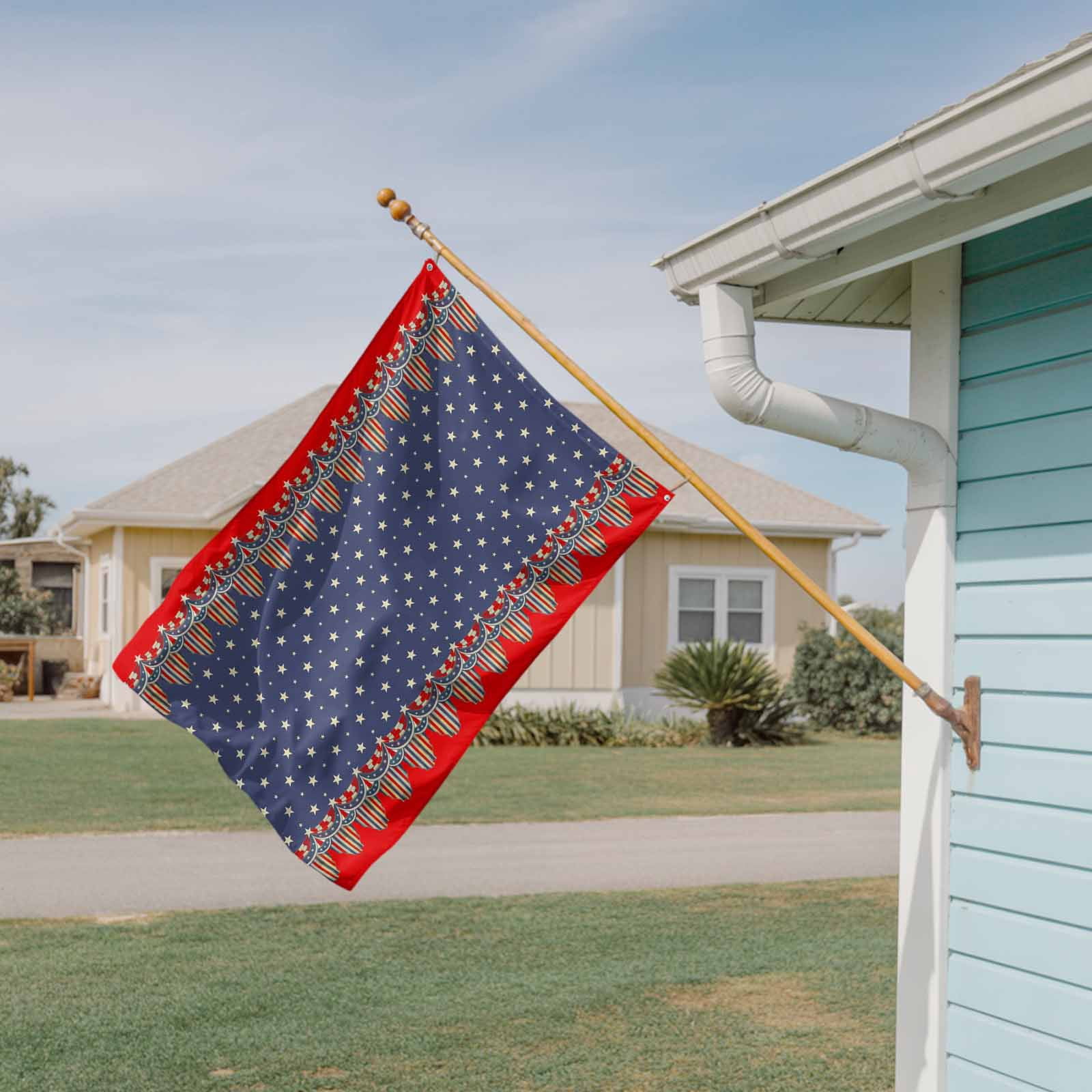 4th of July Flags for Outside 3x5 ft Patriotic Stars USA Flag Outdoor Flags Double Sided Grommets House Banner American Flag Patio Yard Flag for Outdoor Party Porch Independence Day Decor