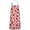 Red Strawberry Plants-3, variant on Red Strawberry Plants Fruit Pink Pattern Apron-Garden Aprons for Women with Pockets-Cotton Linen Waterproof Kitchen Cooking Gardening Aprons Adjustable for Kitchen,Cooking,BBQ and Salon 33x27 Inch