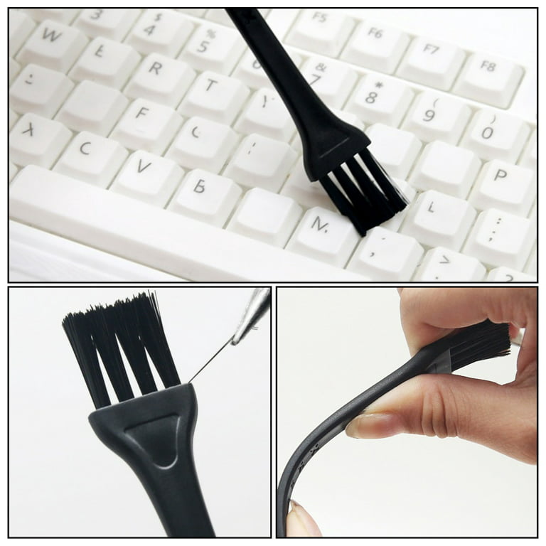 Small Brush Razor Cleaning Brush Keyboard Dust Black Nylon Plastic