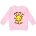 thumbnail image 2 of Inktastic Little Ray of Sunshine Cute Smiling Yellow and Orange Sun Toddler Sweatshirt, 2 of 4