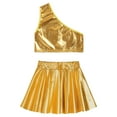 thumbnail image 4 of inhzoy Kids Girls Shiny Metallic Hip Hop Jazz Dance Outfit, 4 of 7