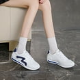 thumbnail image 5 of XIMIN Womens Casual Low Top Fashion Retro Court Sneakers Lace-up Athletic Classic Shoes with Tennis Inspired Fashion Details Canvas Running Hiking Sneakers, 5 of 8