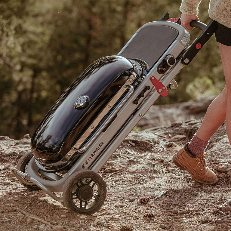 Weber Heavy-Duty Traveler Portable Propane Gas Barbeque Grill
