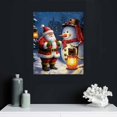 Zhiwo Christmas Canvas Wall Art with Wood Frames 16x20in Art Works