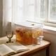 thumbnail image 5 of Dispensador de agua fría para refrigerador, jarra de agua aislada de 1 galón con grifo, dispensador de bebidas de plástico para agua con limón, té helado, café frío, dispensador de bebidas portátil, 5 of 5