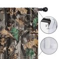 thumbnail image 4 of Blackout Kids Curtains,Brown Green Camo Leaves Branches Pattern Childrens Insulated Curtains Set Of 2,Bedroom Essentials,Toddler Room Decor 52"x84", 4 of 5
