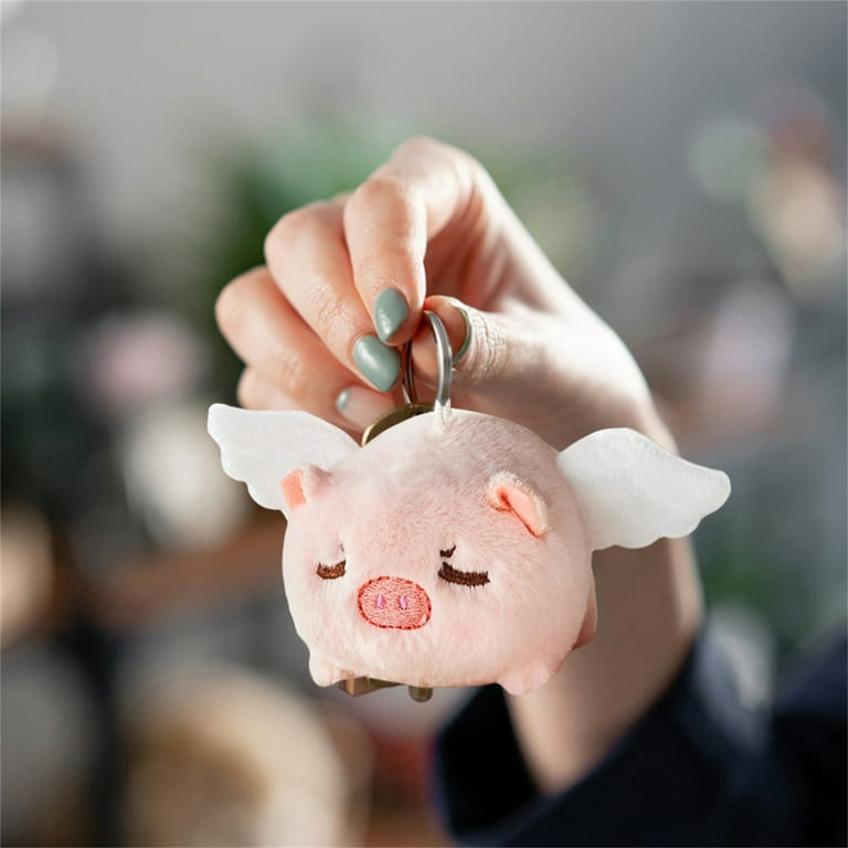 Flying 2025 pig keychain