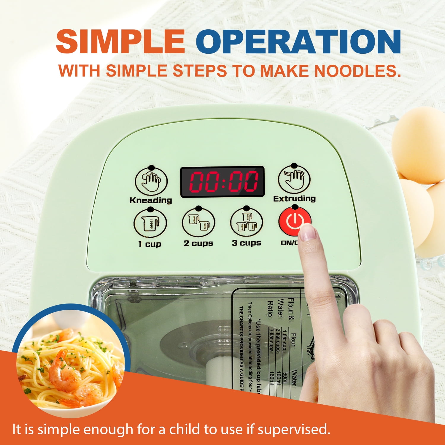 ELECTRIC PASTA & NOODLE MAKER - WHITE – Mother Earth News