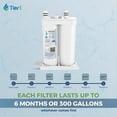 thumbnail image 4 of Tier1 RWF1031 WF2CB Refrigerator Water Filter | Replacement for PureSource2 WF2CB & EWF01 Fridge Filter - Up to 12 Months Supply | Easy Install | Odo, 4 of 9