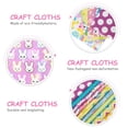 thumbnail image 3 of MasteelfCA 10pcs Easter Patchwork Cloths Festival Rabbit Eggs DIY Sewing Quilting Cloths, 3 of 7