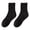 Black, variant on Eoperou 1 Pair Autumn Winter Unisex Socks Middle Tube Solid Color Moisture Absorption Stretchy Men Women Knitted Socks for Daily Wear