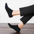 thumbnail image 2 of BENJM 12 Pairs Mens Womens Ankle Socks Sport Cotton Crew Socks Low Cut Invisible (Black), 2 of 9