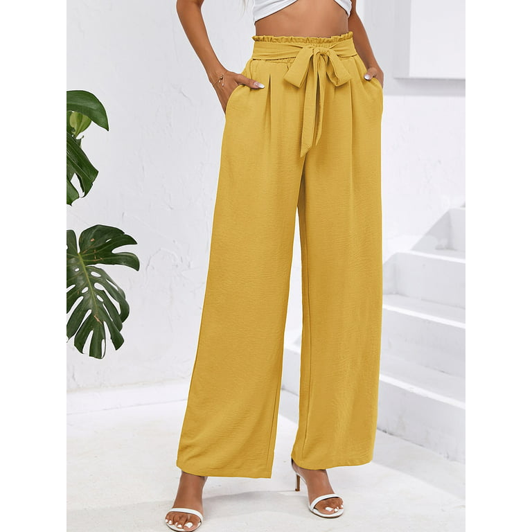 EQUIPMENT Le Jogging Silk Trouser pants sz 4 lemon sorbet yellow