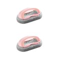 thumbnail image 4 of Matsuzay Portable Cleaning Brush Sponge Bathroom Sink Scrubbing Bathing PP Scrubber Household Dirty Brushes Cookware Scrub Basin Rosado 2piezas Matsuzay CBP061311, 4 of 6