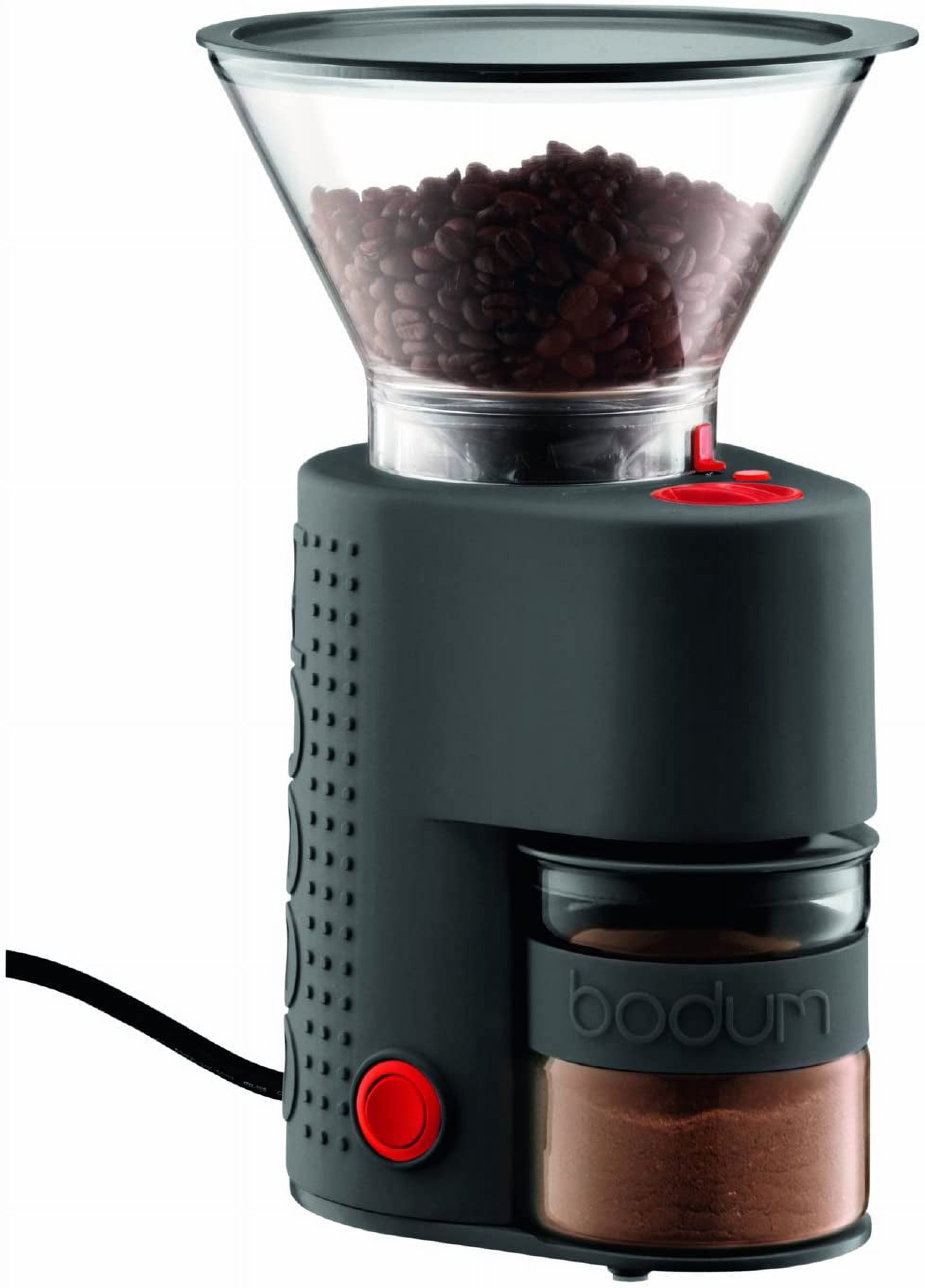 Bistro Burr Coffee Grinder with 12 Settings for Espresso to French Press, Black