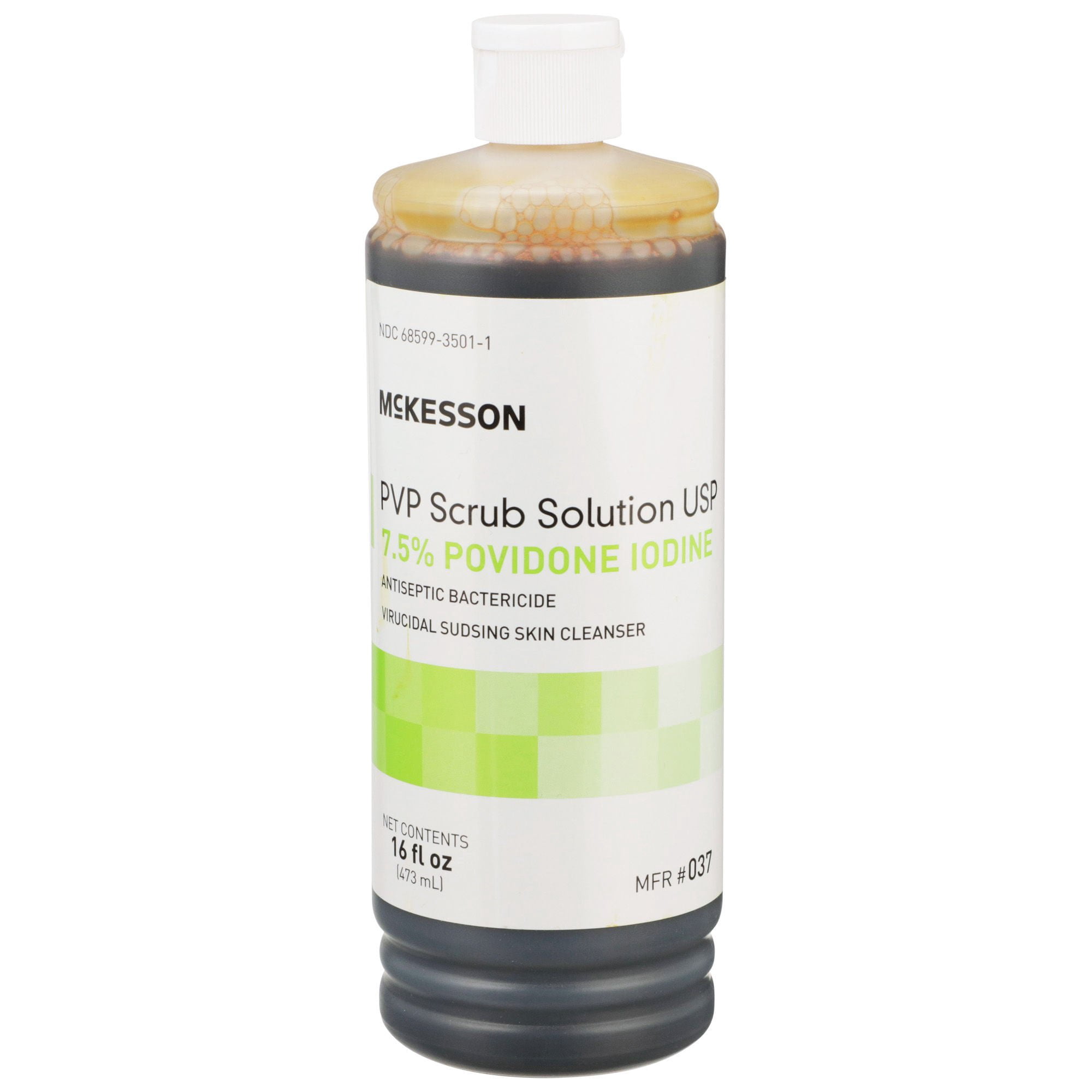 McKesson PVP Scrub Solution USP, 7.5% Povidone-Iodine, 16 oz, 1 Ct