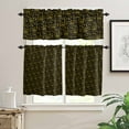 thumbnail image 2 of Merry Christmas Curtain Valances Set Bear and Tree Red Green Buffalo Plaid Kitchen Curtains 24&nbsp;inch Length Rod Pocket Valance and Tiers 3 Piece Set Small Bedroom Bathroom Laundry Decor, 2 of 7