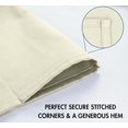 thumbnail image 6 of Ruvanti Cloth Napkins Set of 12, 18x18 inches Napkins Cloth Washable, Soft, Durable, Absorbent, Cotton Blend. Table Dinner Napkins Cloth for Hotel, Lunch, Restaurants, Wedding Parties - Ivory/Cream, 6 of 10