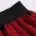 thumbnail image 3 of Sngxgn Women's Elegant High Waisted Side Slit Irregular Maxi Skirt(Red,M), 3 of 5