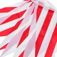 thumbnail image 3 of unbranded  Triangle Bunting Banner Red and White Striped Pennant Carnival Party Flag, 3 of 8