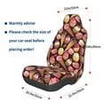 thumbnail image 3 of Yiaed Ice Cream Cake Print Car Seat Covers,Universal Auto Seats Protector Fits for Car,SUV Sedan,Truck,Automotive Seat Covers & Accessories, 3 of 5