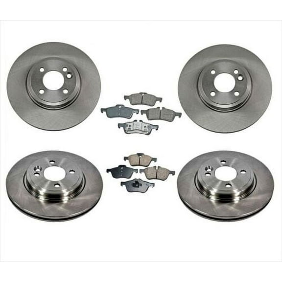 276MM Front & R Rotors & Pads 02-05 for Mini Cooper 1.6L & Cooper S 6pc