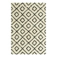 thumbnail image 2 of Unique Loom Trellis Shag Collection Area Rug - Ruth (5' 3" x 8' Rectangle White and Black/Ivory), 2 of 10