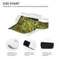 thumbnail image 3 of Yiaed Carrot Eggplant Print Sport Sun Visor Hats Adjustable Empty Top Baseball Cap Cotton Ball Caps for Women and Men, 3 of 5