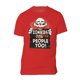 thumbnail image 1 of Camiseta de Manga Corta Gravity Trading Zombis para Hombre Rojo X-Large, 1 of 1